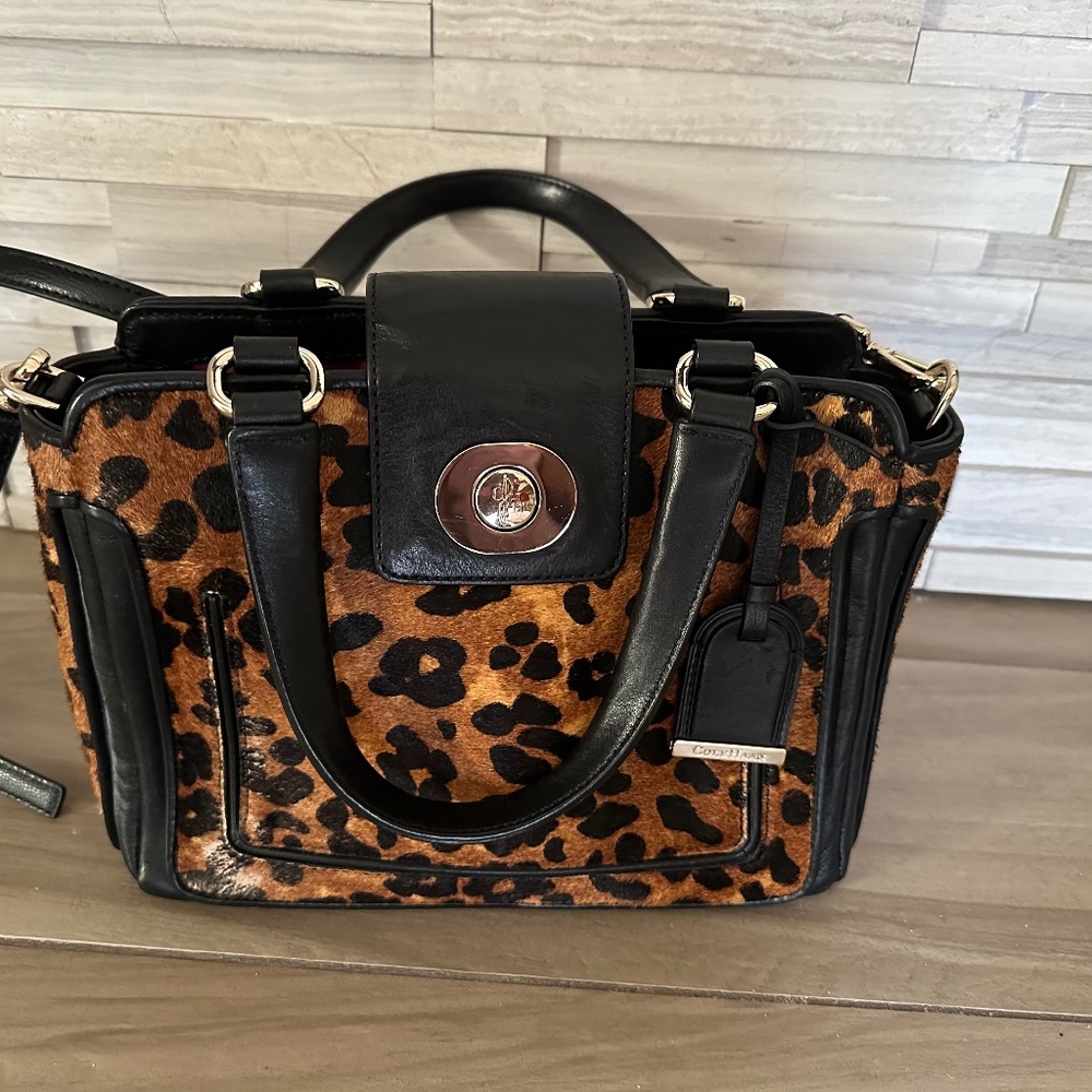 Cole Haan Leopard Print Satchel